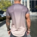 1Gradient Color Digital Printing T Shirt For Men