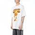 3Graphic  White Crew Neck Loose Summer Tee Shirts