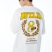 4Graphic  White Crew Neck Loose Summer Tee Shirts
