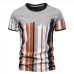 9Leisure Cotton Striped Printed T-Shirts For Men