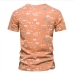 3Leisure Fish Pattern Crew Neck Tee For Man