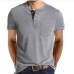 5Loose Button Up Short Sleeve T Shirt Men