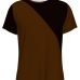 3Men Casual Brown Short Sleeve T-Shirt