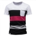 8Outdoor Contrast Color Striped Design T Shirt 