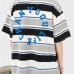 4Striped Letter Printing  T Shirts For Men