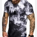 10Tie Dye  Black Summer T Shirt For Men