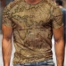 1World Map Printed Fitted T Shirt