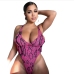 3Sexy Low Cut Snake Print Plus Size Swimsuit 
