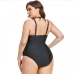 14Summer Solid Color Plus Size One Piece Swimsuit