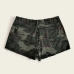 4Plus Size Hole Camouflage Denim Short Pants