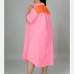 5 Fashion Contrast Color Puls Size Dress