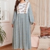 1 Leisure Time Patchwork Printing Plus Size Dress