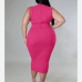 4Front Twisted  Sleeveless Plus Size Dresses For Women