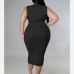 7Front Twisted  Sleeveless Plus Size Dresses For Women