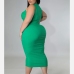 9Front Twisted  Sleeveless Plus Size Dresses For Women