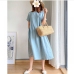4Plus Size Casual Loose Short Sleeve Dress