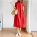 5Plus Size Casual Loose Short Sleeve Dress