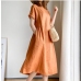 8Plus Size Casual Loose Short Sleeve Dress
