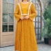 1Plus Size Embroidery Round Neck Casual Maxi Dresses