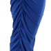 5Plus Size Ruched Backless Maxi Dress