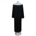 19Plus Size Solid Loose Long Sleeve Maxi Dress