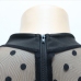9Sheer Patchwork Zipper Up Plus Size Spring Dresses