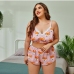 3 Cute Plus Size V Neck Top And Pant Sets Pajamas