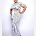3Casual Dots Printed Plus Size 2 Piece Sets