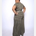 1Casual Dots Printed Plus Size 2 Piece Sets