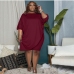 4Casual Solid Plus Size 2 Piece Sets For Women