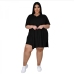 9Plus Size V Neck Loose Two Piece Outfits