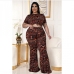 6Street Printed 2 Piece Pant Sets For Women