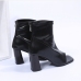 5Individual Square Toe Zip Up Chunky Boots