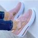 5 Leisure Time Gauze Patchwork  Round Toe Women Flats