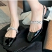 6 Leisure Time Sequins Square Toe Women Sandals