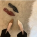 7 Pure Color Pointed Flats Shoes