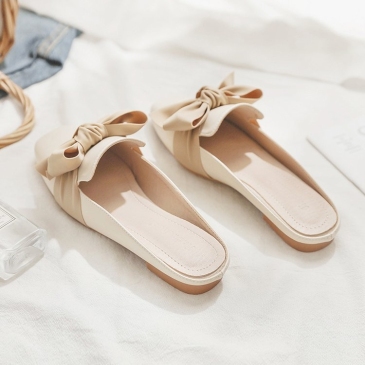 Bowknot Closed Toe Cute Flats For Women