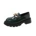 11British Style Patent Leather Thick-Soled Out Door Shoes