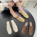 10Casual Outdoor Ruched Square Toe Mules Shoes