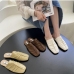 11Casual Outdoor Ruched Square Toe Mules Shoes