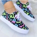 7Casual Sport Printed Unisex Lace Up Shoes