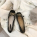 7Contrast Color Rhinestone Chain Comfy Flats