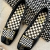 4Korean Style Retro Grid Flats Shoes For Women