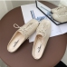 7Korean Style Square Toe Lace Up Flats