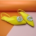 10Ladies Vintage Rhinestone Slip On Flats