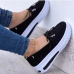 3Outdoor Wedge Round Toe Slip On Shoes