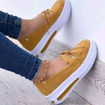 Outdoor Wedge Round Toe Slip On Shoes