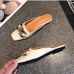 3Streetwear Fashion Chain Slip On Flat Slipper Mules