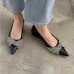 3Trendy Rhinestone Pointed Toe Flats For Women