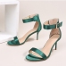 5 PU  Solid Fashion Ankle Strap Heels